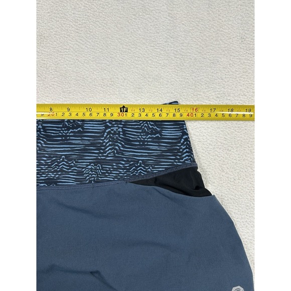 Mountain Hardwear Shorts Womens Medium Blue Lined Yoga Gym Running Outdoors - Picture 5 of 6